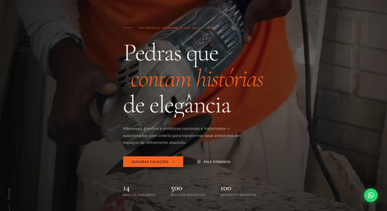 GRAMAM — site comercial para mármores e granitos em Feira de Santana